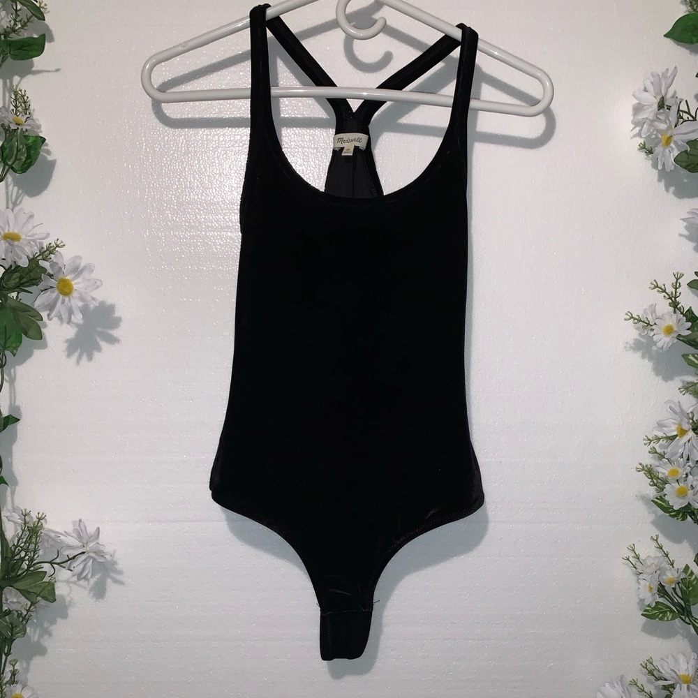 MADEWELL velvet BODY SUIT